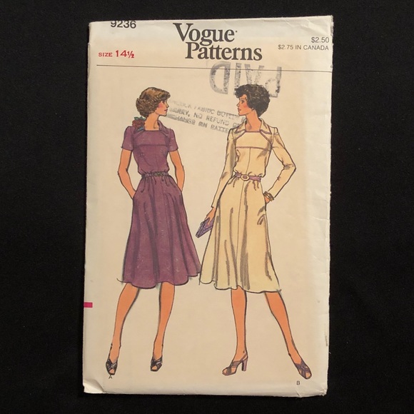 4 Vintage Vogue Patterns - Picture 6 of 9